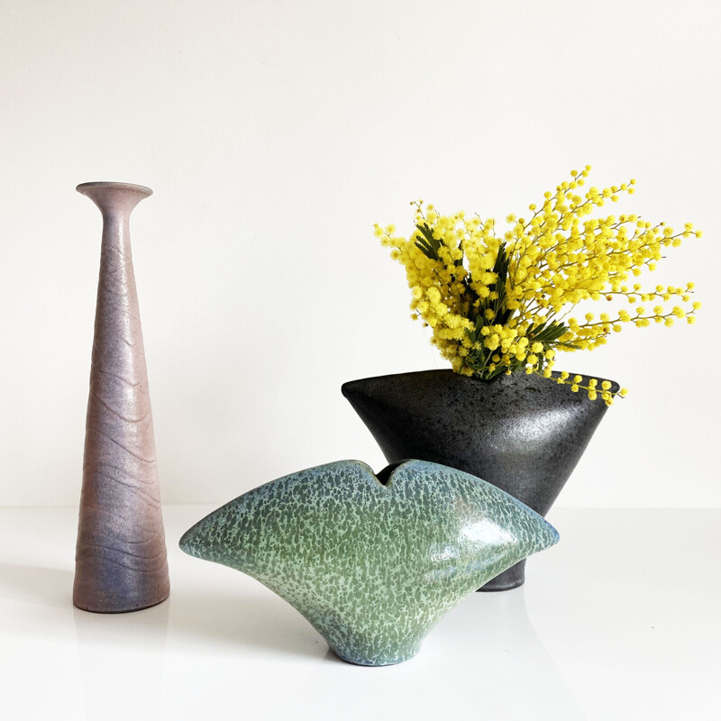 3 vintage vases by Studio Keramik, Germany 1960's