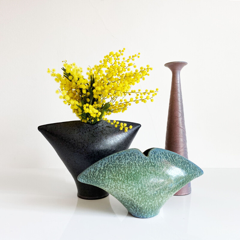 3 vintage vases by Studio Keramik, Germany 1960's