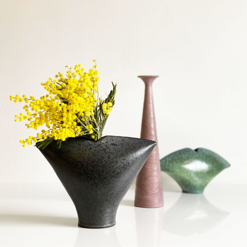 3 vintage vases by Studio Keramik, Germany 1960's