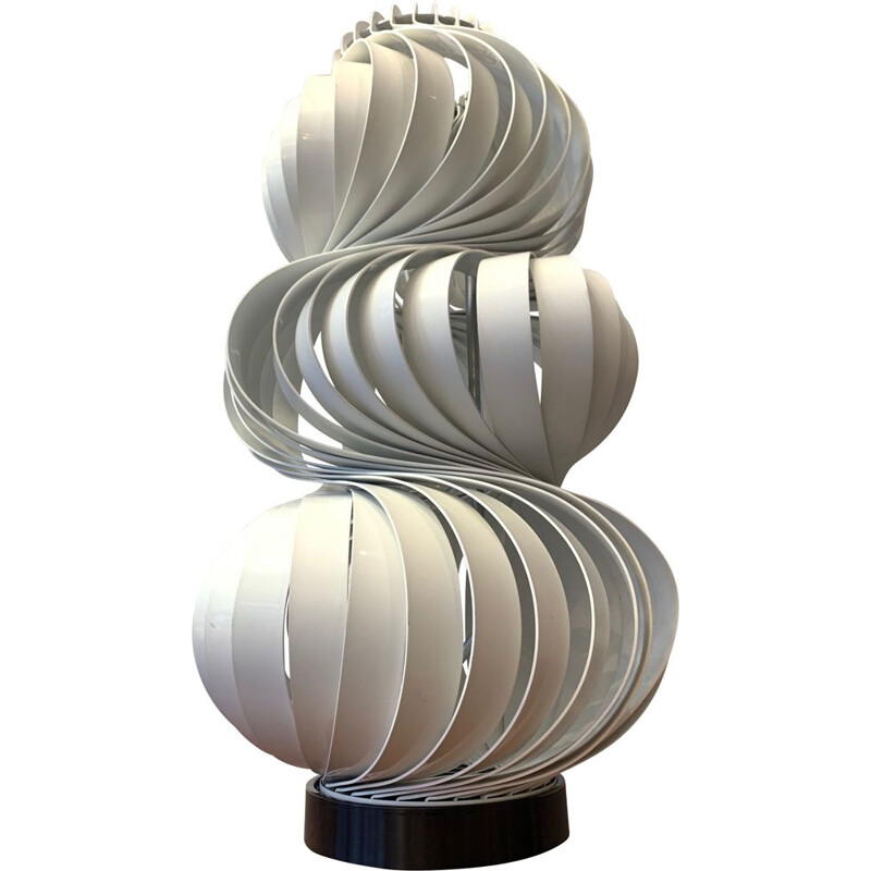 Lampe spirale Medusa vintage par Olaf von Bohr pour Ecolight, 1968