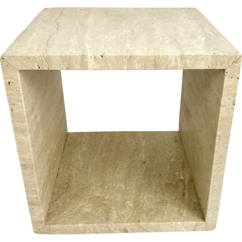 Mid-century travertine stone cubes, Italy 1980s