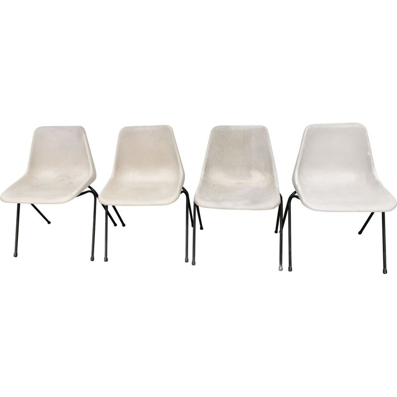 4 vintage chairs by Robin Day Polyprop