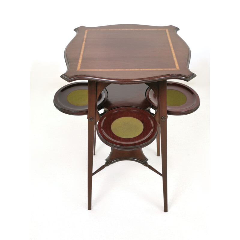 Vintage british Art Nouveau side table for Palmers, 1910s