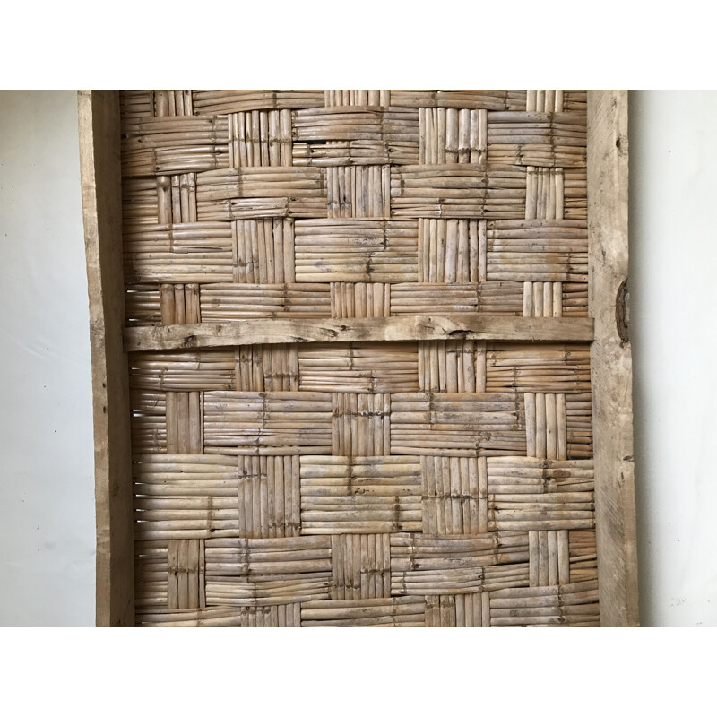 Ringhiera in bambù vintage fatta a mano