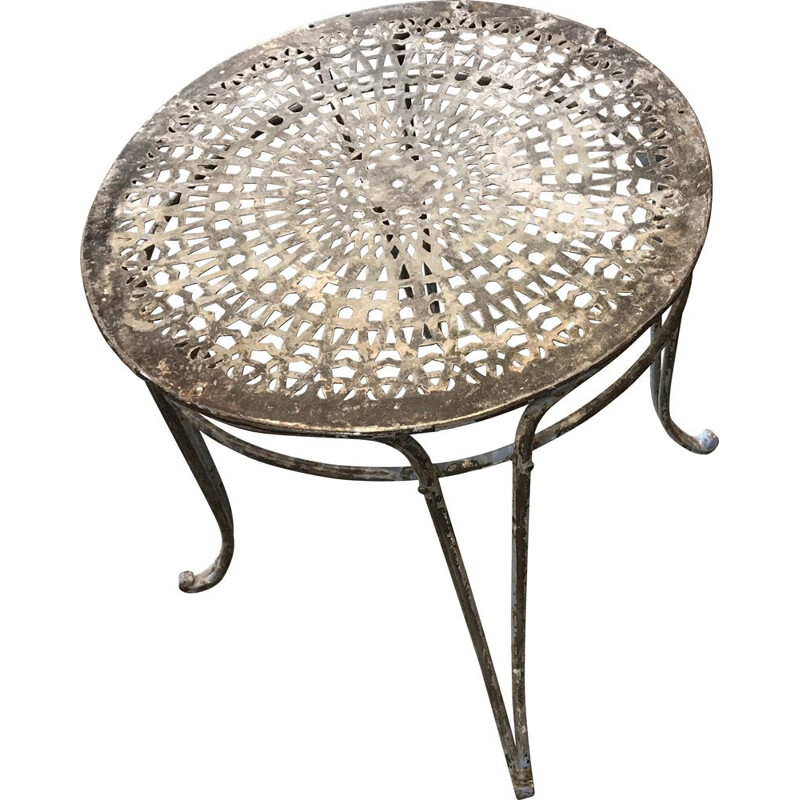 Vintage wrought iron garden coffee table