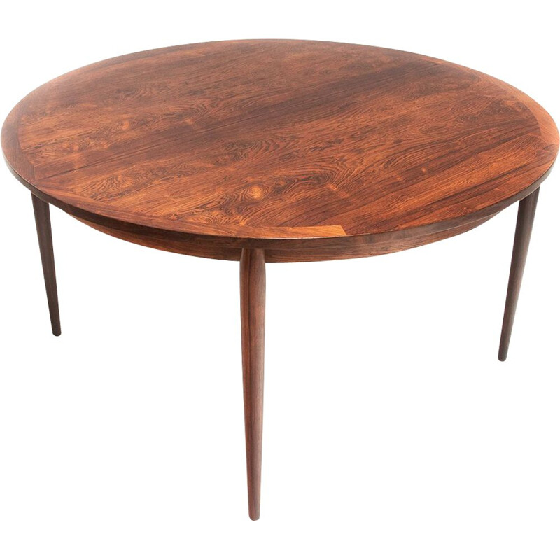 Table vintage à rallonges en bois de rose CJ 'Rosengaarden'