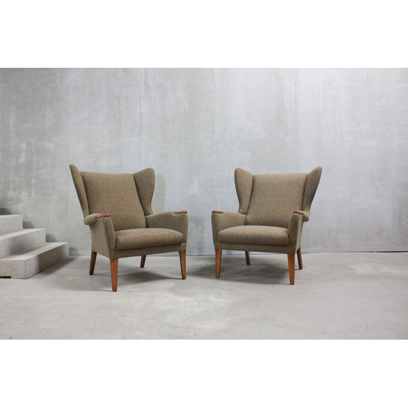Set of 2 wingback armchairs vintage from Parker Knoll, UK 1960s