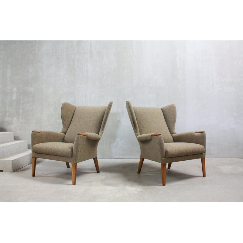 Pareja de 2 sillones con respaldo de Parker Knoll, Reino Unido 1960