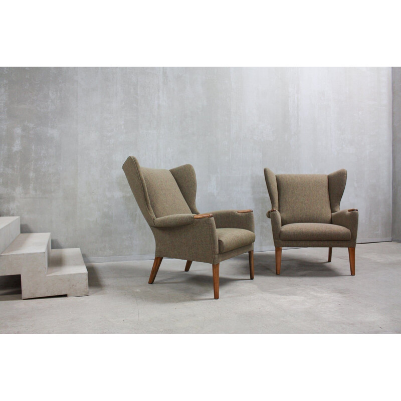 Pareja de 2 sillones con respaldo de Parker Knoll, Reino Unido 1960