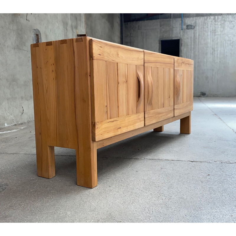 Vintage elm sideboard by Roland Haeusler for Regain, 1970s