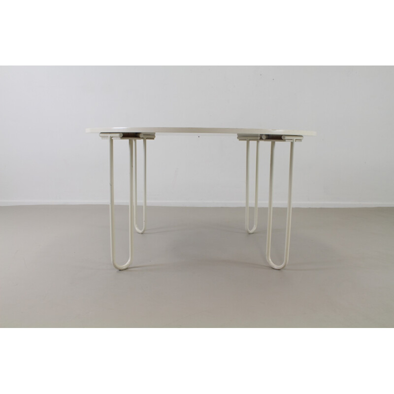 Table Dux Sweden en formica blanc, Bruno MATHSSON - 1970