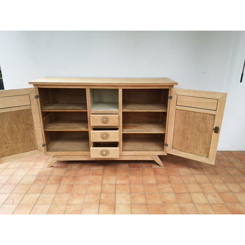 Modernist vintage sideboard with 2 doors and 3 drawers