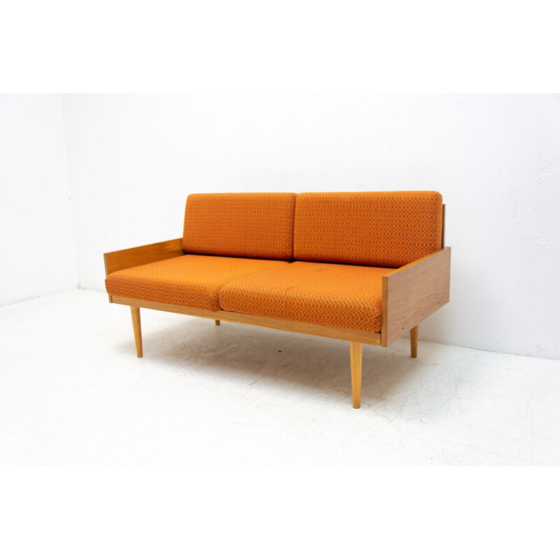 Mid century folding sofa by Interier Praha, Czechoslovakia 1960s