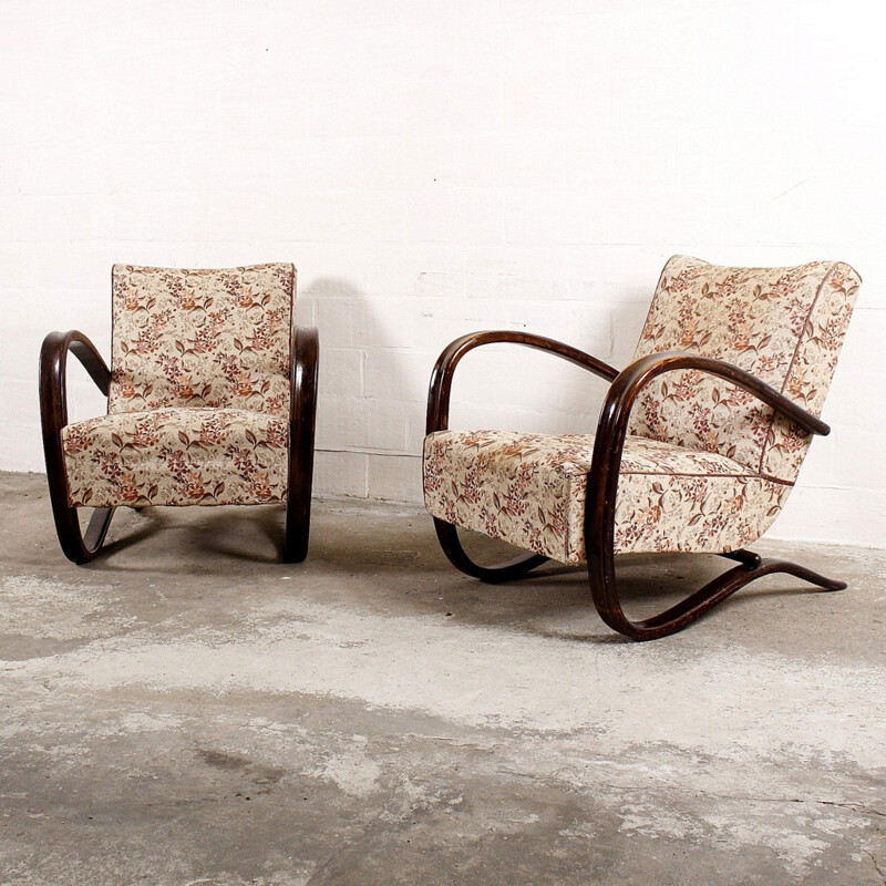 Paire de fauteuils "H269", Jindrich HALABALA - 1930