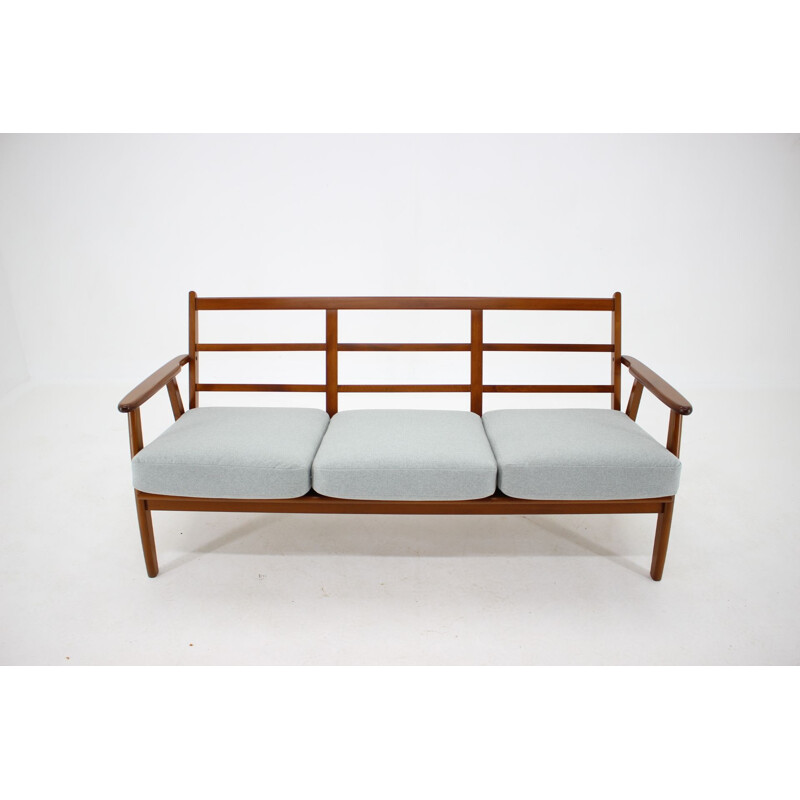 Vintage teak 3-seater sofa, Denmark 1960s