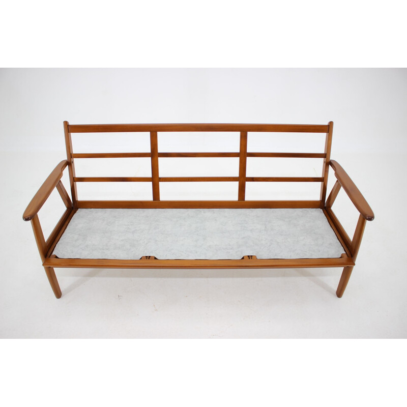 Vintage teak 3-seater sofa, Denmark 1960s