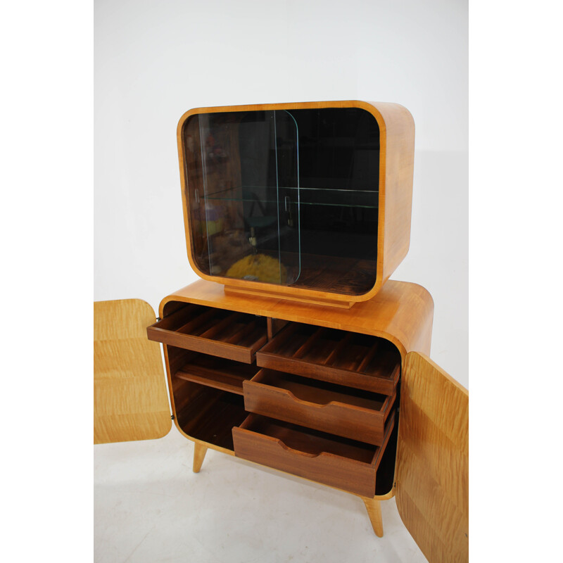 Vintage display case by Jindrich Halabala for Up Zavody, 1940s