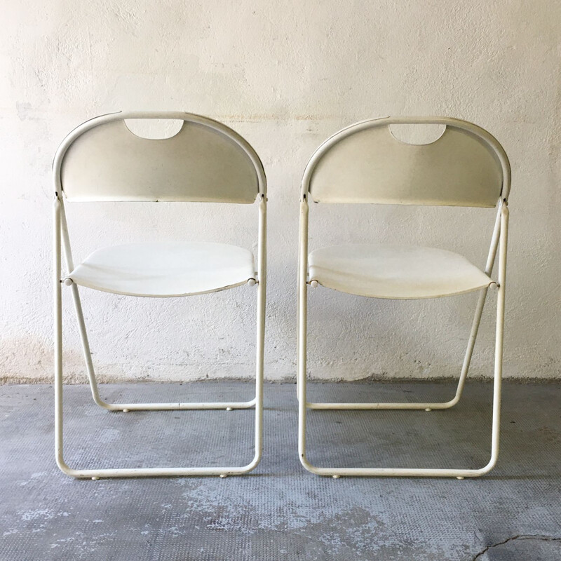 Paire de chaises vintage pliantes, 1980
