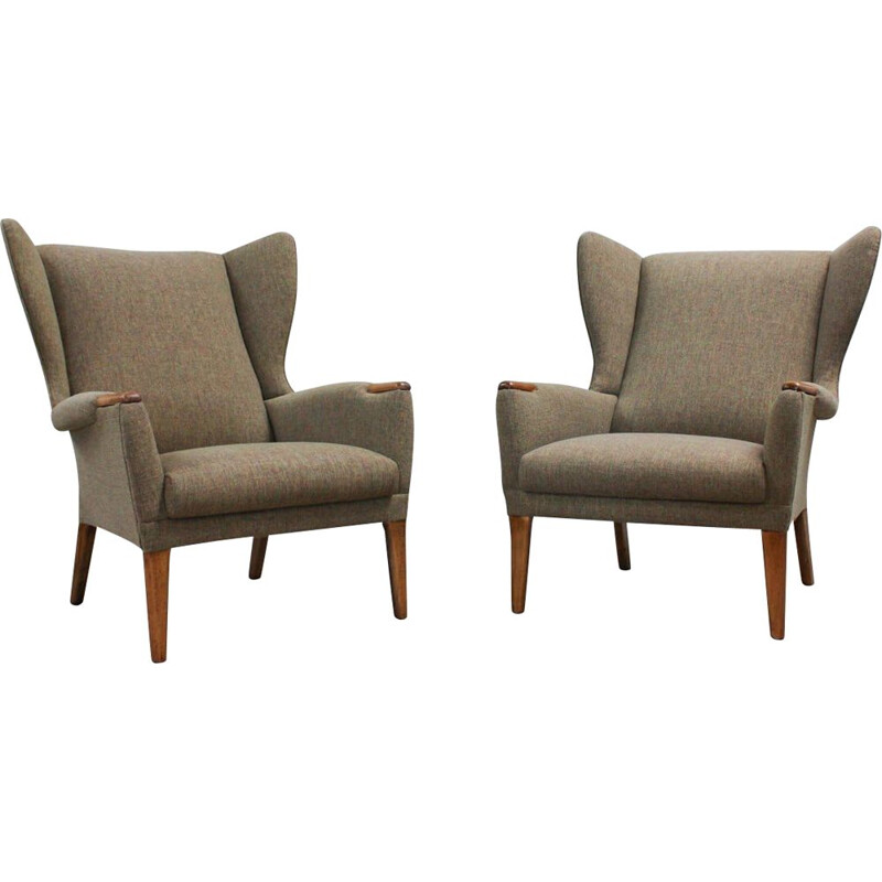 Paire de 2 fauteuils wingback de Parker Knoll, Royaume-Uni 1960