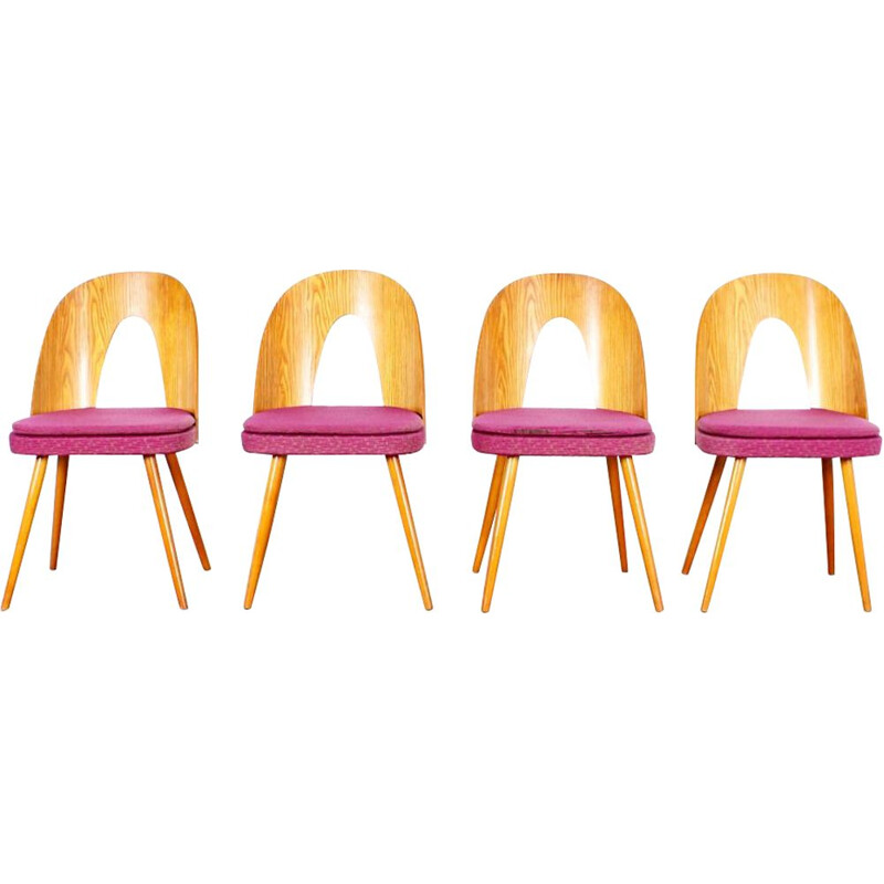 4 chaises vintage par Antonin Suman