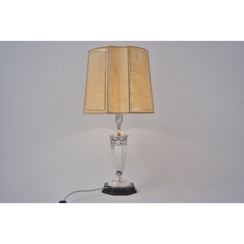 Vintage Art deco lamp by Roberts & Belk for Romney Plate Sheffield Made, England 1920s