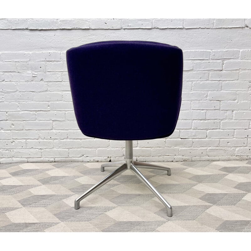 Vintage purple swivel Kruze chair by Boss Design for David Fox, 2007s