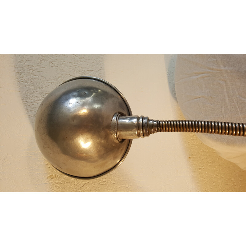 Lampe agrafe industrielle en métal - 1950