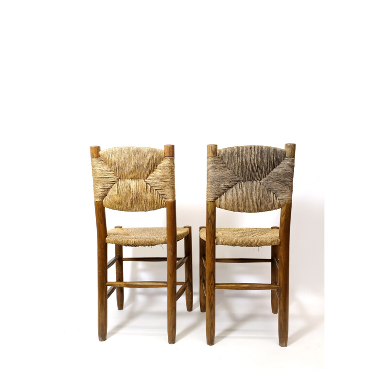 Paire de chaises vintage n 19 de Charlotte Perriand, 1939