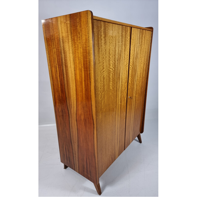 Vintage walnut wardrobe from Tatra, Czechoslovakia 1970s