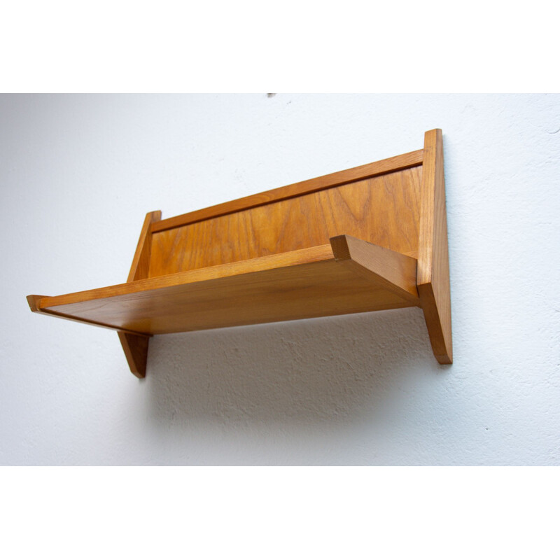 Mid century wall shelf by ULUV, Czechoslovakia 1960s