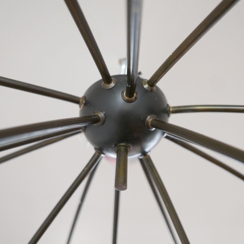 Mid-century spider or starburst ceiling light, Italy 1960s