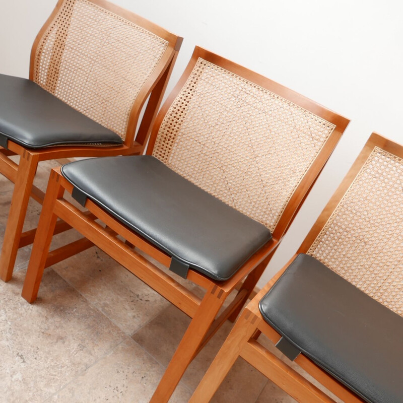 Set of 3 mid-century chairs by Rud Thygesen and Johnny Sørensen, Denmark 1970s