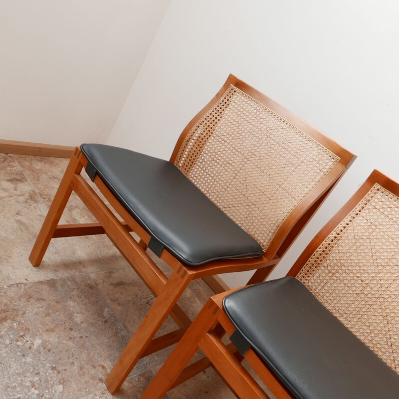 Set of 3 mid-century chairs by Rud Thygesen and Johnny Sørensen, Denmark 1970s