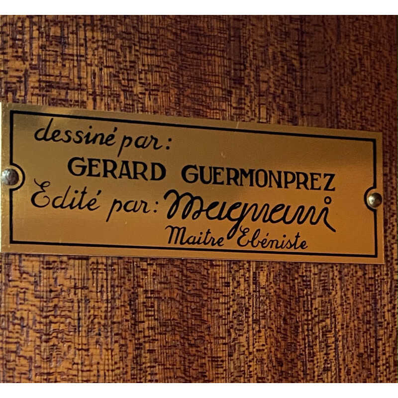 Enfilade vintage en placage d'orme de Gérard Guermonprez