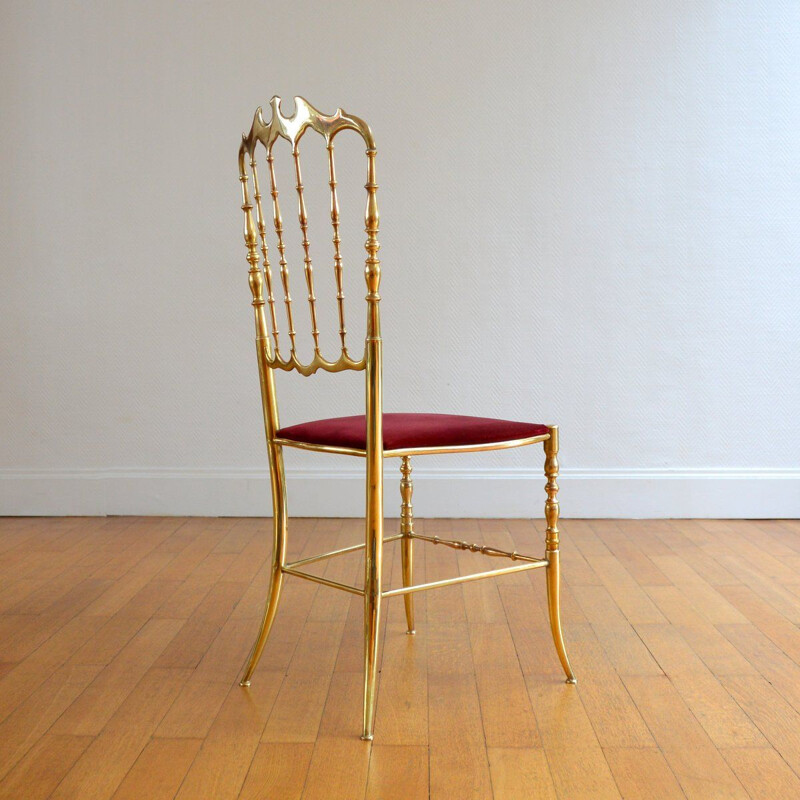 Vintage Chiavari Hollywood Regency chair, Italy 1960s