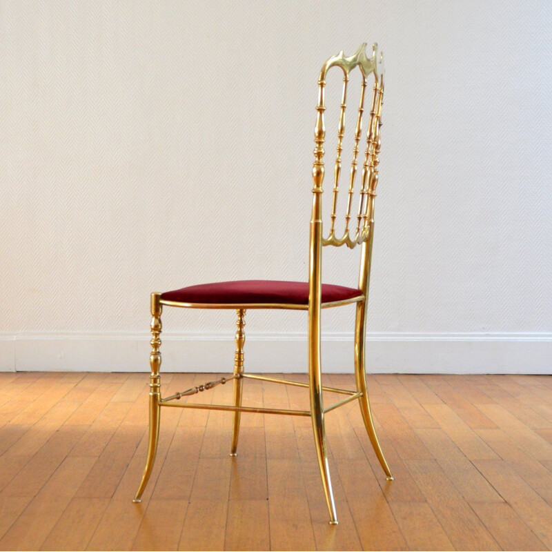 Vintage Chiavari Hollywood Regency chair, Italy 1960s