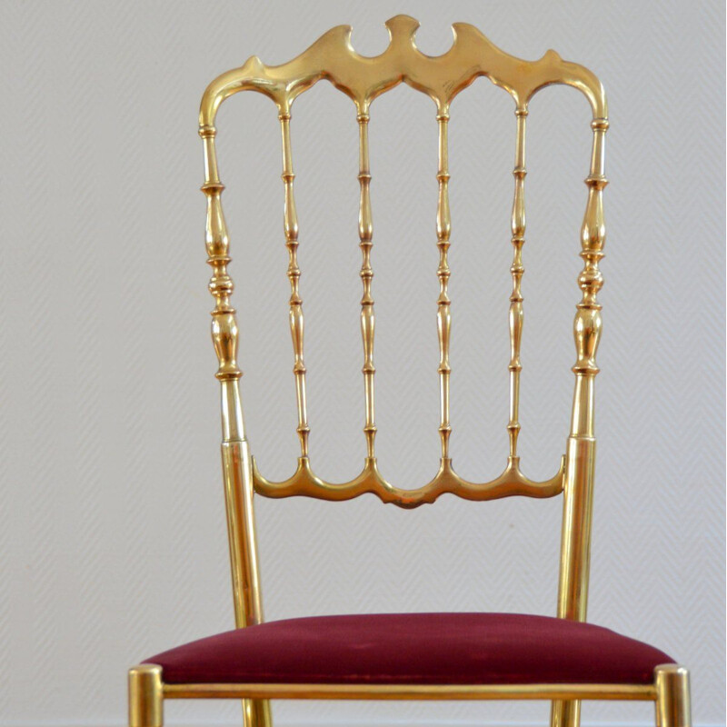 Vintage Chiavari Hollywood Regency chair, Italy 1960s