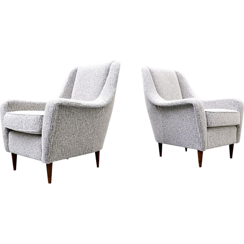 Pair of mid century armchairs, Italy 1950s