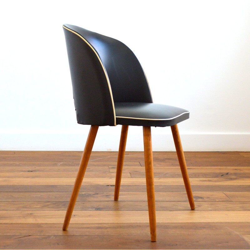 Vintage black cocktail chair by Rockabilly, 1950-1960s