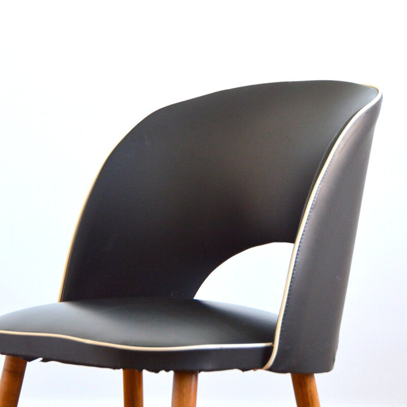 Vintage black cocktail chair by Rockabilly, 1950-1960s