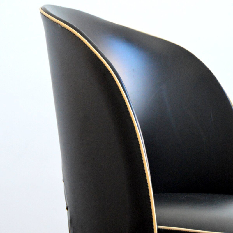 Vintage black cocktail chair by Rockabilly, 1950-1960s