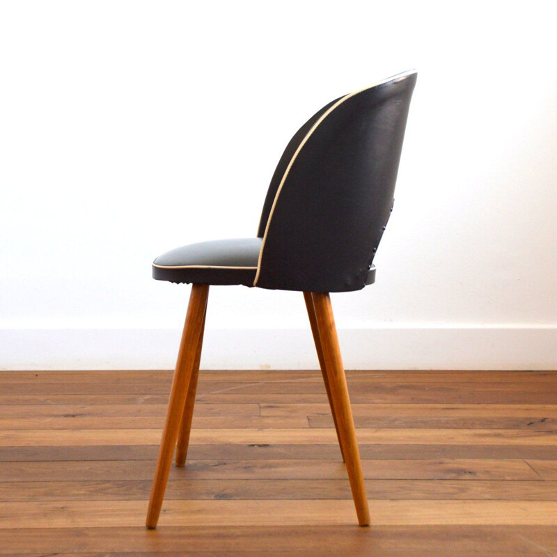 Vintage black cocktail chair by Rockabilly, 1950-1960s