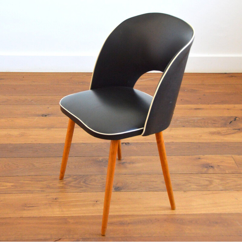 Vintage black cocktail chair by Rockabilly, 1950-1960s