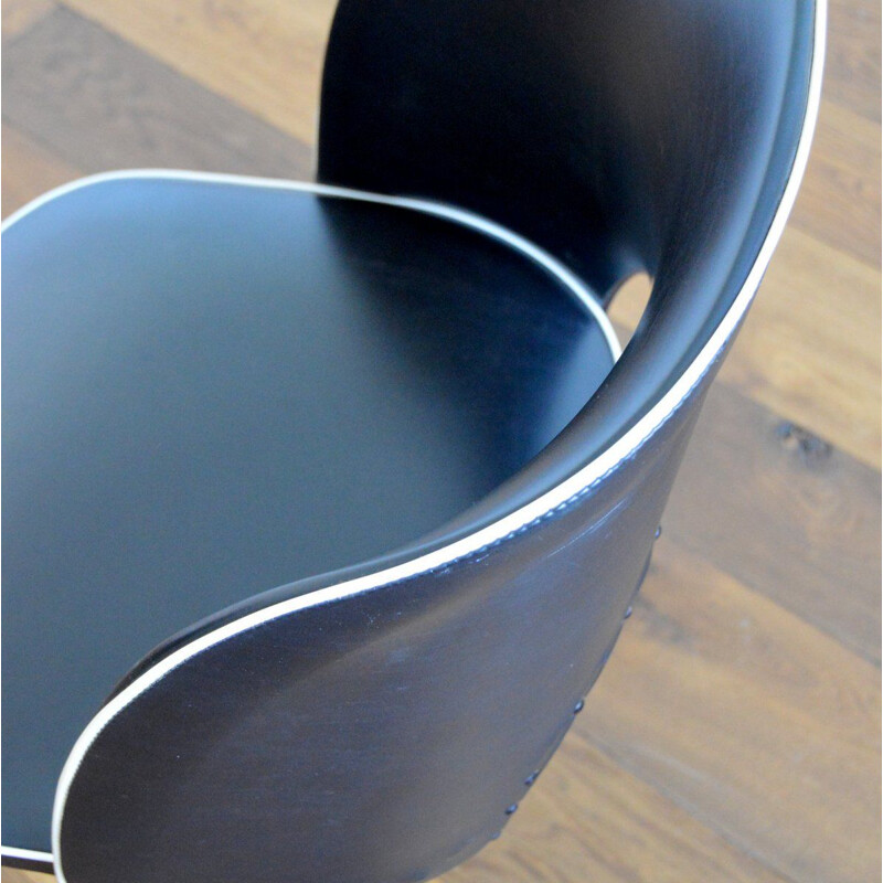 Vintage black cocktail chair by Rockabilly, 1950-1960s