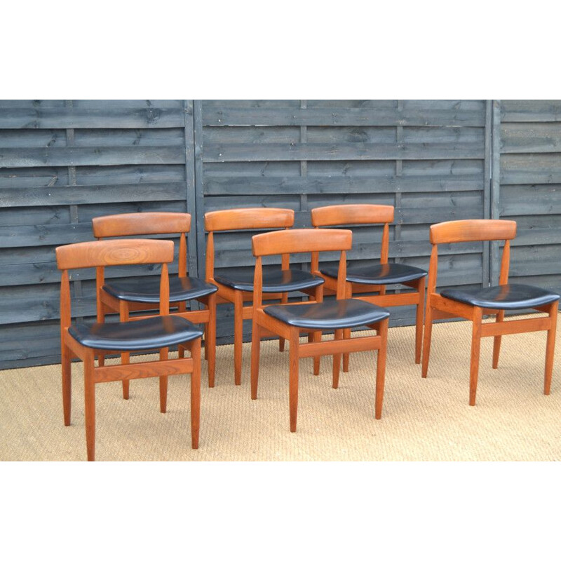 Set of 6 vintage teak chairs by Farsö Stolefabrik, Denmark