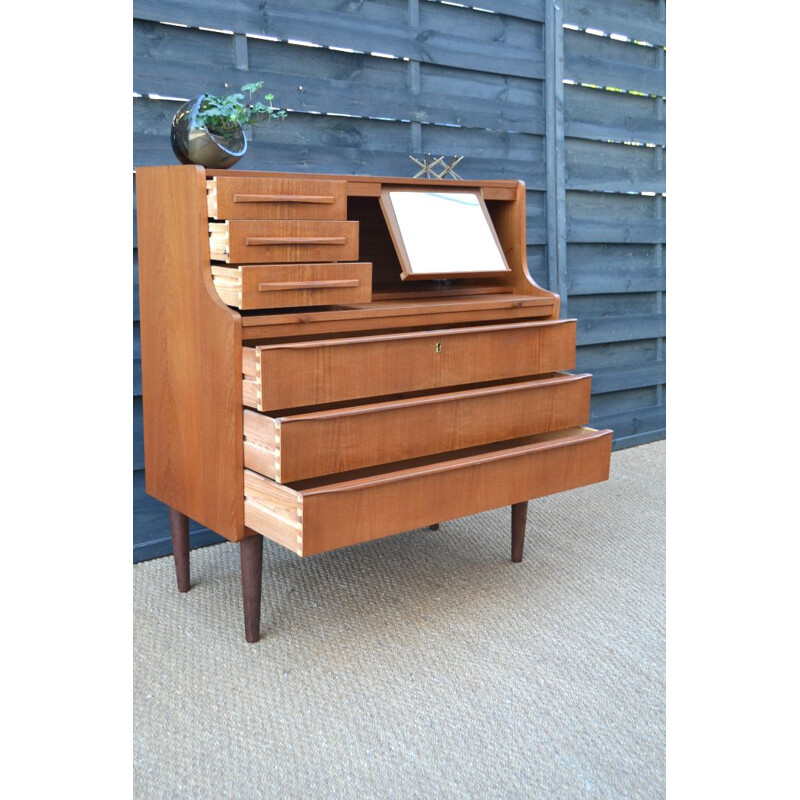 Vintage teak desk, Denmark 1960s