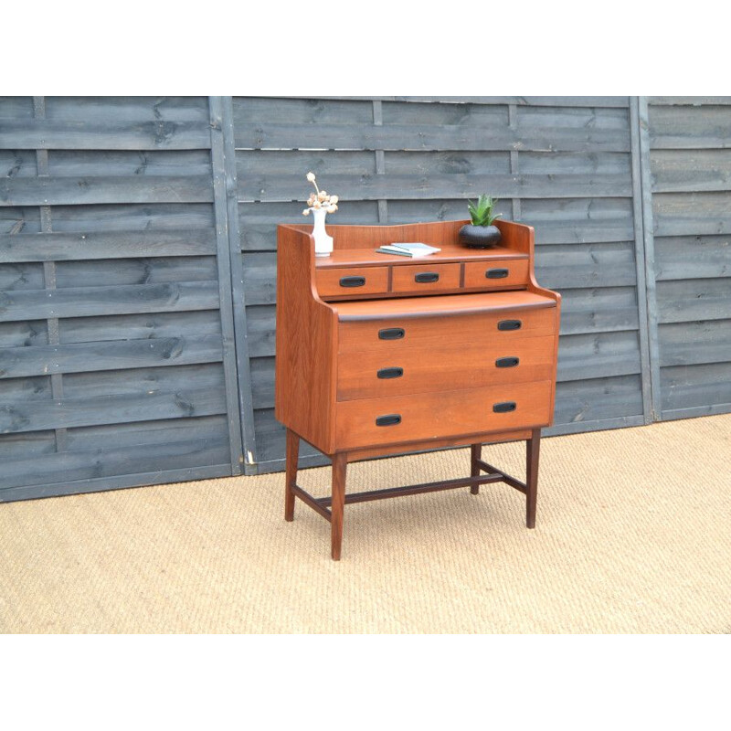 Vintage Danish teak desk, 1960s