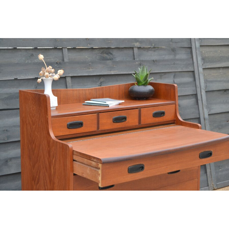 Vintage Danish teak desk, 1960s