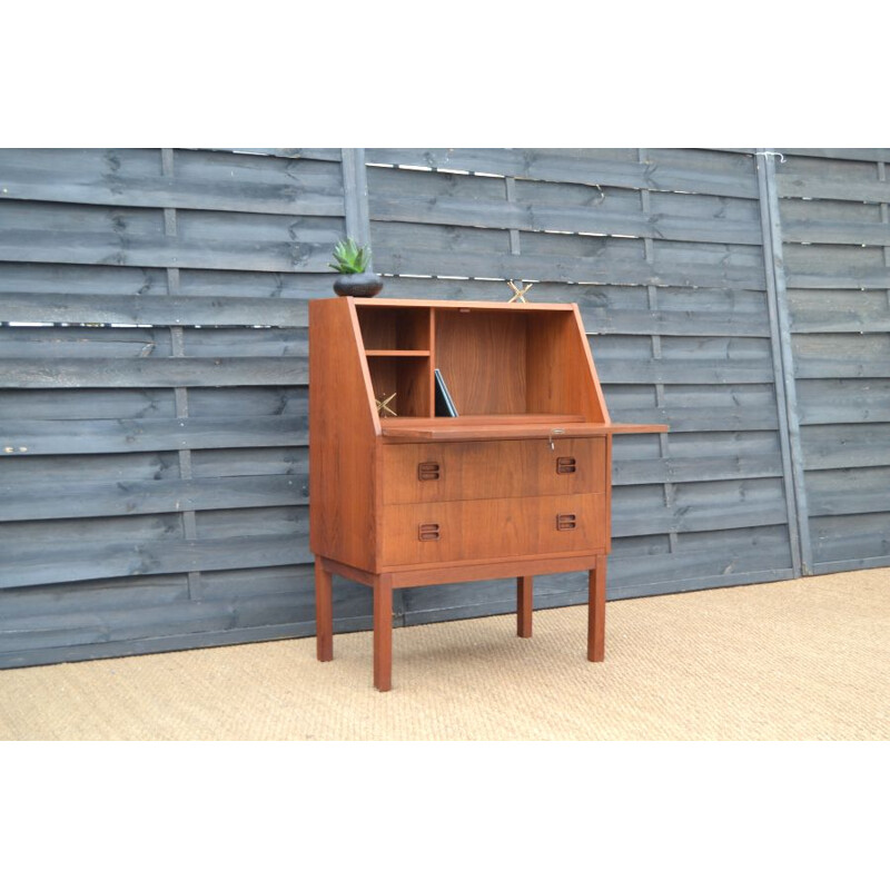 Vintage teak desk by Gunnar Nielson Tibergaard, Denmark