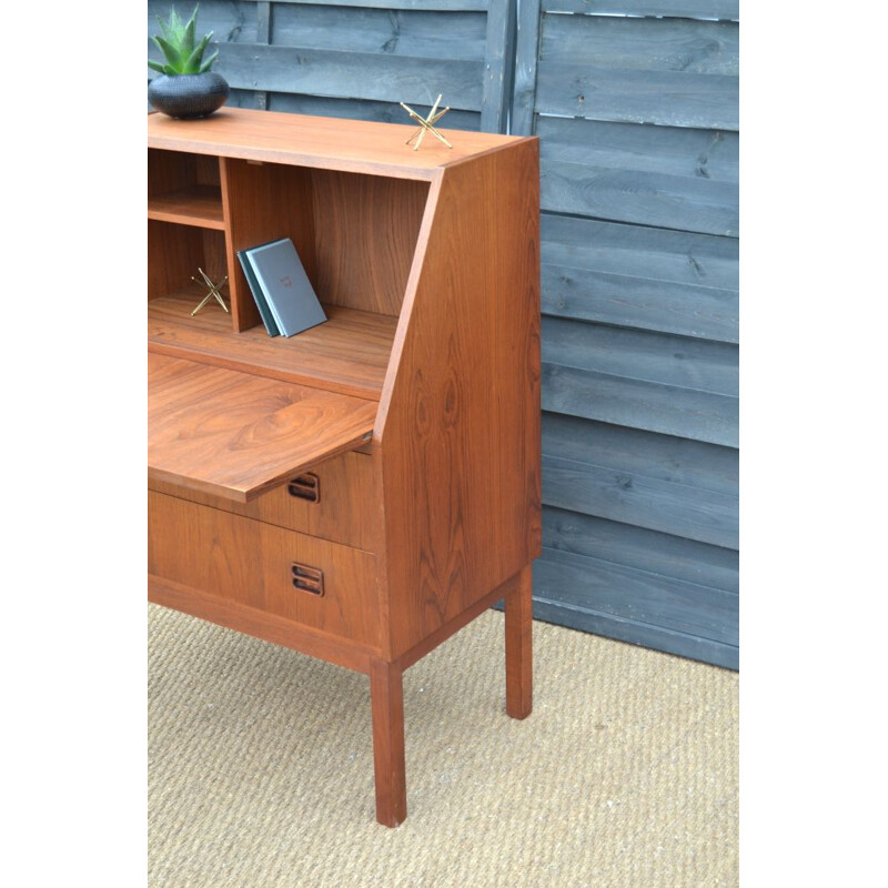 Vintage teak desk by Gunnar Nielson Tibergaard, Denmark